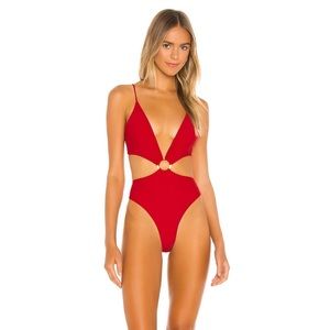 Michael Costello x Revolve Red One Piece